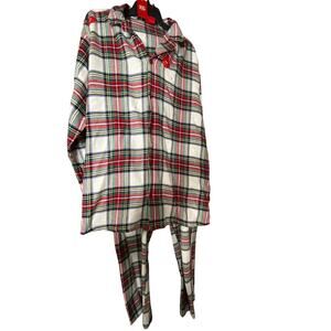 Brand New Family PJ's Macy's Men's Size XLT Stewart Plaid 2 Piece Pajama Set